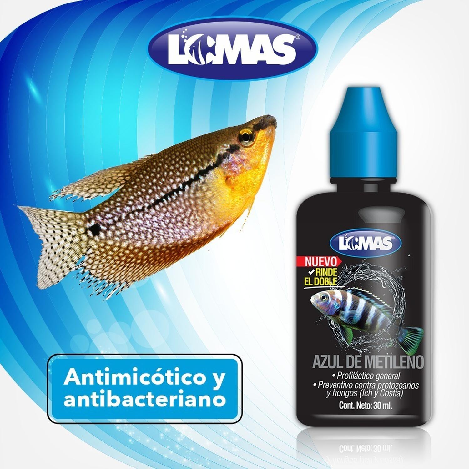 LOMAS Azul De Metileno 30 Ml Para Acuarios