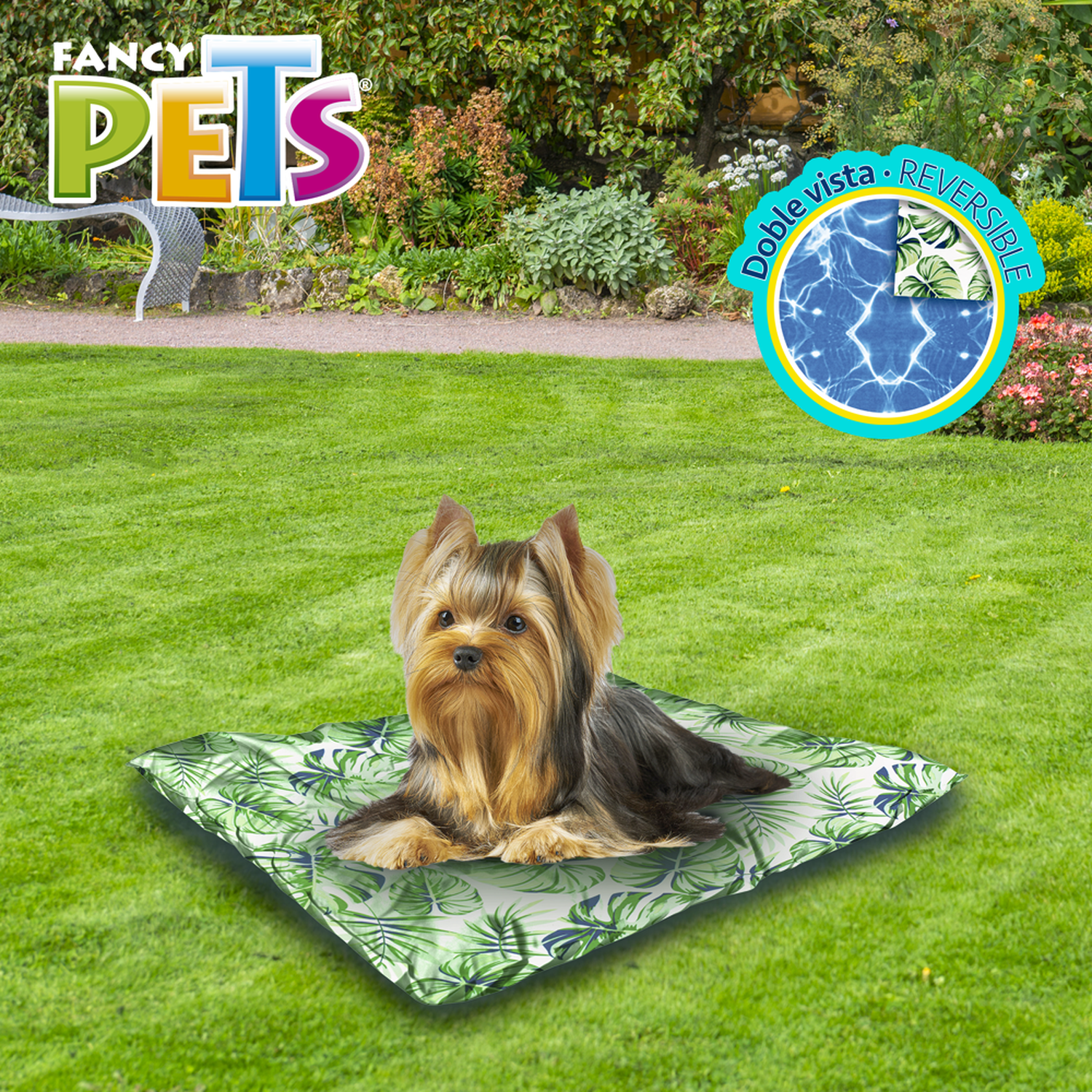 Cama refrescante para perros clima caliente tamaño mediano