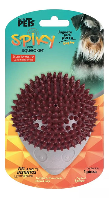 Fancy Pets juguete para perro dental spiky con squeaker erizo