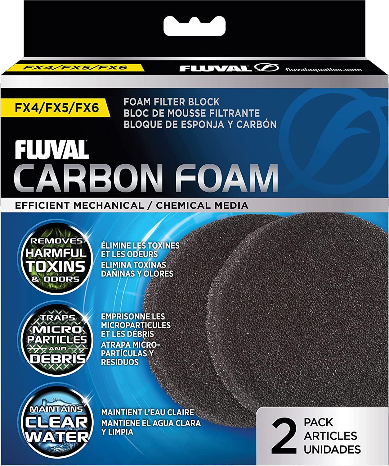 Repuesto Esponjas Carbón Impregnado FLUVAL FX4 FX5 FX6 2 Pza | G.Valkyria - imagen 1