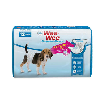 Pañales con indicador de humedad para perro Wee Wee Mediano de Four Paws | G.Valkyria