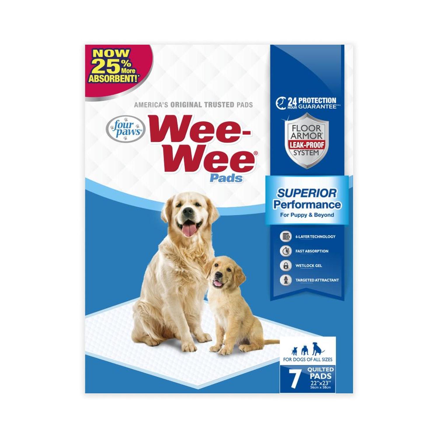 Four Paws Tapete entrenador perro Wee-Wee Pads 55x58 7 pzas | G.Valkyria
