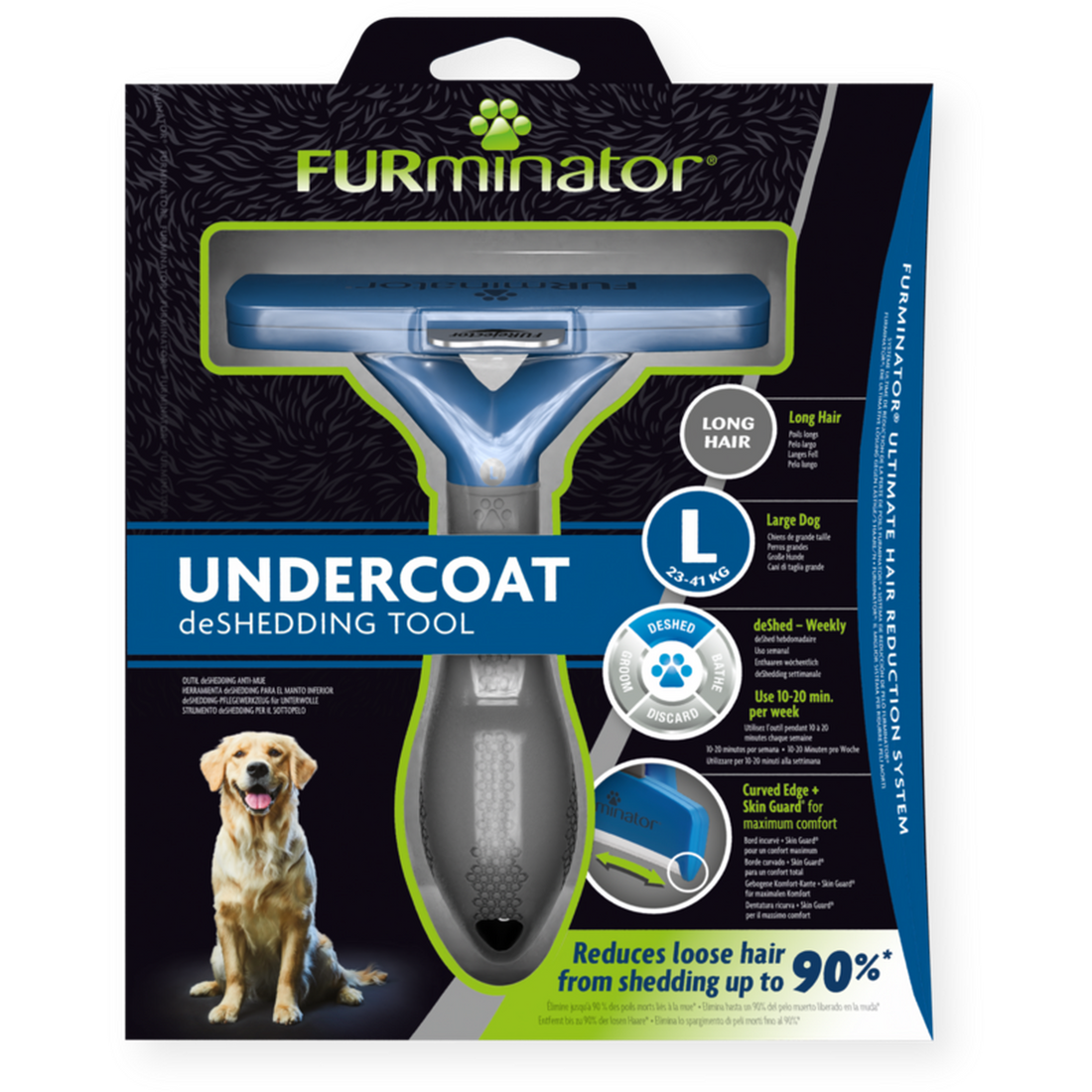 Furminator Deslanador para perro grande de Pelo Largo | G.Valkyria - imagen 1