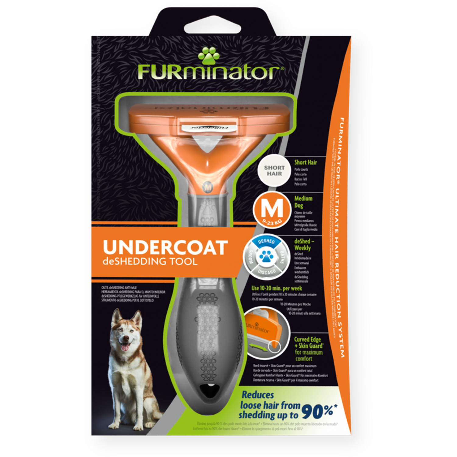 Furminator Deslanador para perro mediano de Pelo Corto | G.Valkyria - imagen 1