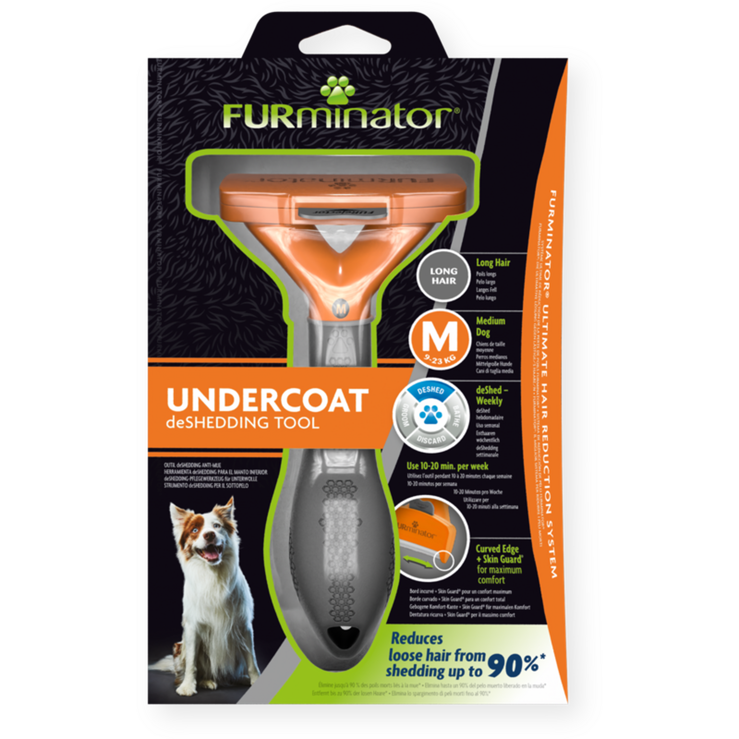 Furminator Deslanador para perro mediano de Pelo Largo | G.Valkyria - imagen 1