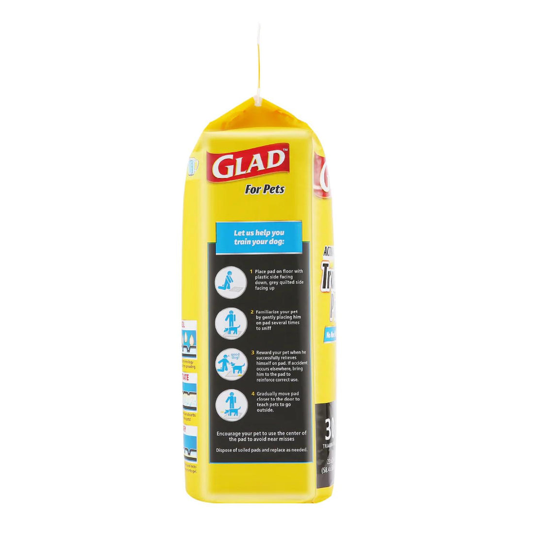 Glad Tapete Entrenador Perro Glad Convierte Orina a Gel 30pz | G.Valkyria - imagen 1