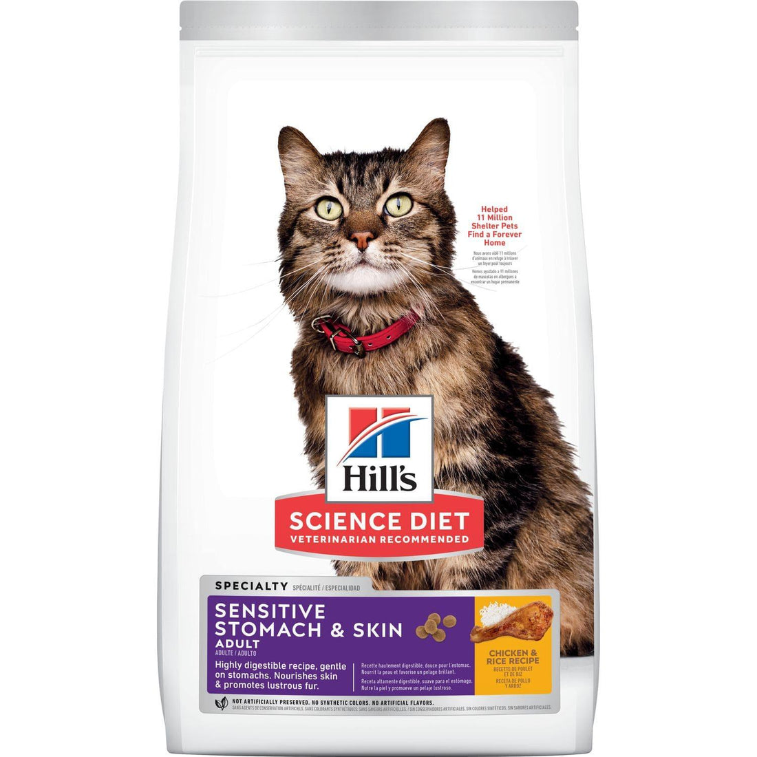 Hill's Alimento Seco para gato Sensitive Stomach Skin 3.17kg | G.Valkyria - imagen 1
