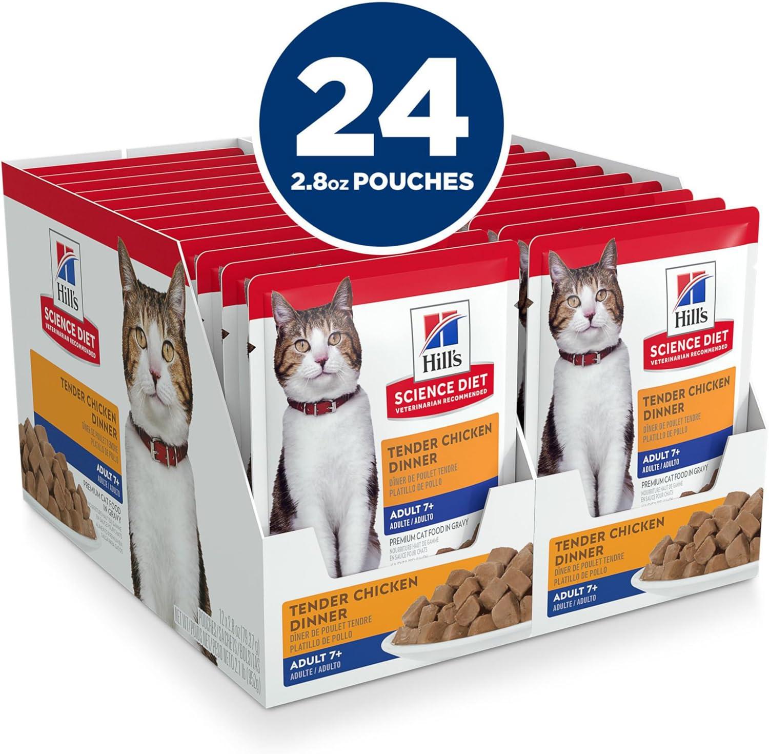 Hill's Science Diet Gato Adult 7+ Original pouch - pollo 80g 24pz | G.Valkyria - imagen 1