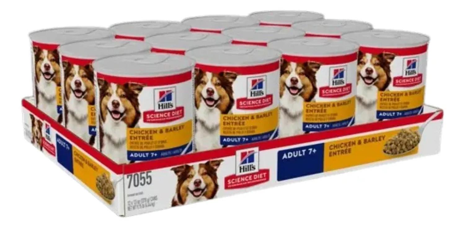 Hill's Science Diet Perro Adult 7+ senior chicken 370g 12pz | G.Valkyria - imagen 1