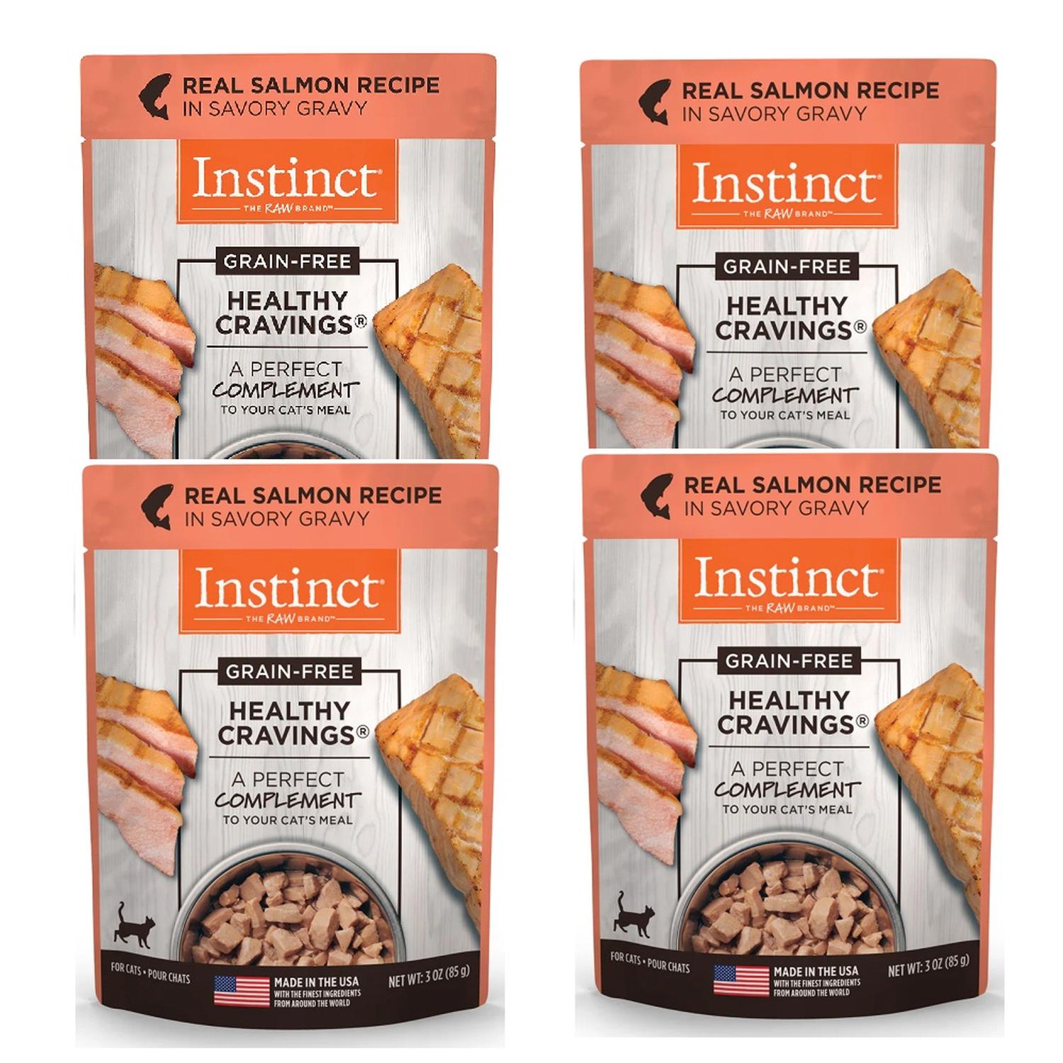 Alimento Húmedo Healthy Cravings Instinct Gato Salmón 4 pzs | G.Valkyria - imagen 1