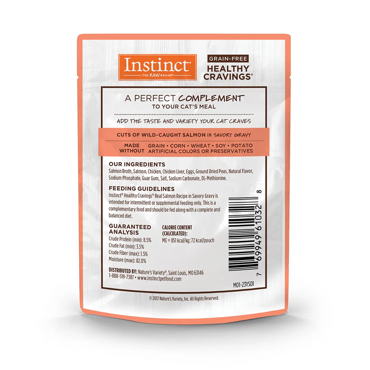 Alimento Húmedo Healthy Cravings Instinct Gato Salmón 4 pzs | G.Valkyria - imagen 2