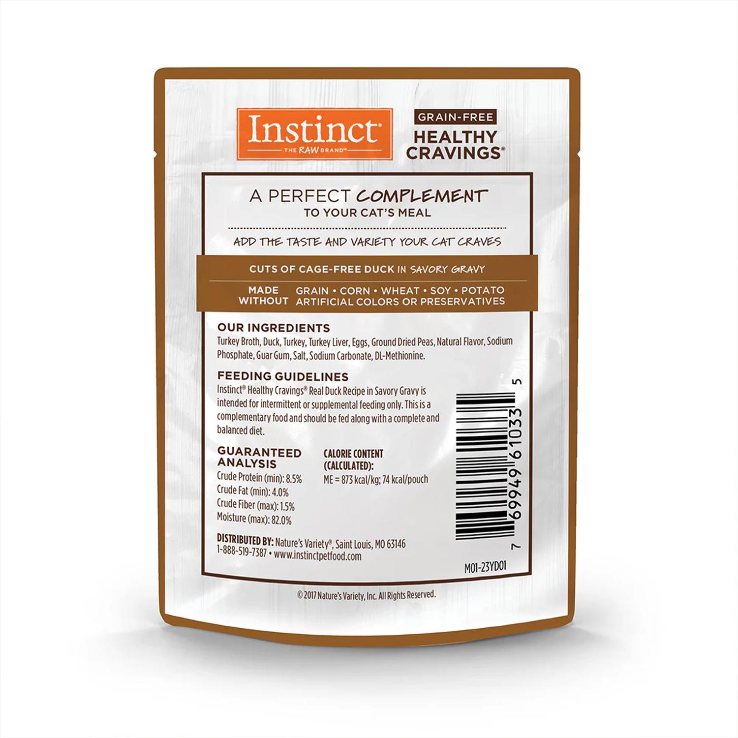 Instinct alimento húmedo Healthy Cravings pato gato 85 grs | G.Valkyria - imagen 2