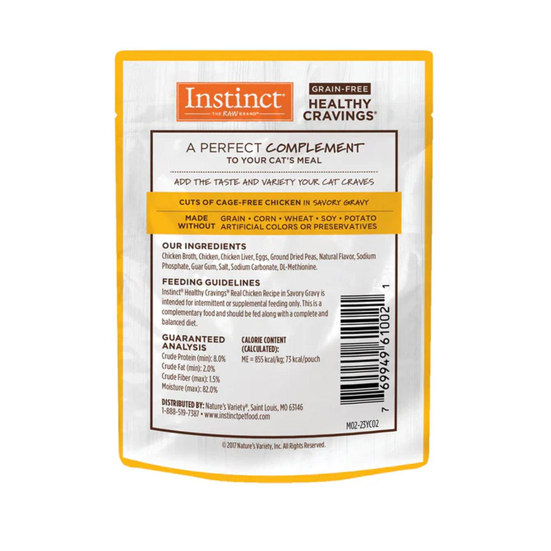 Instinct alimento húmedo Healthy Cravings pollo gato 12 pzs | G.Valkyria - imagen 1