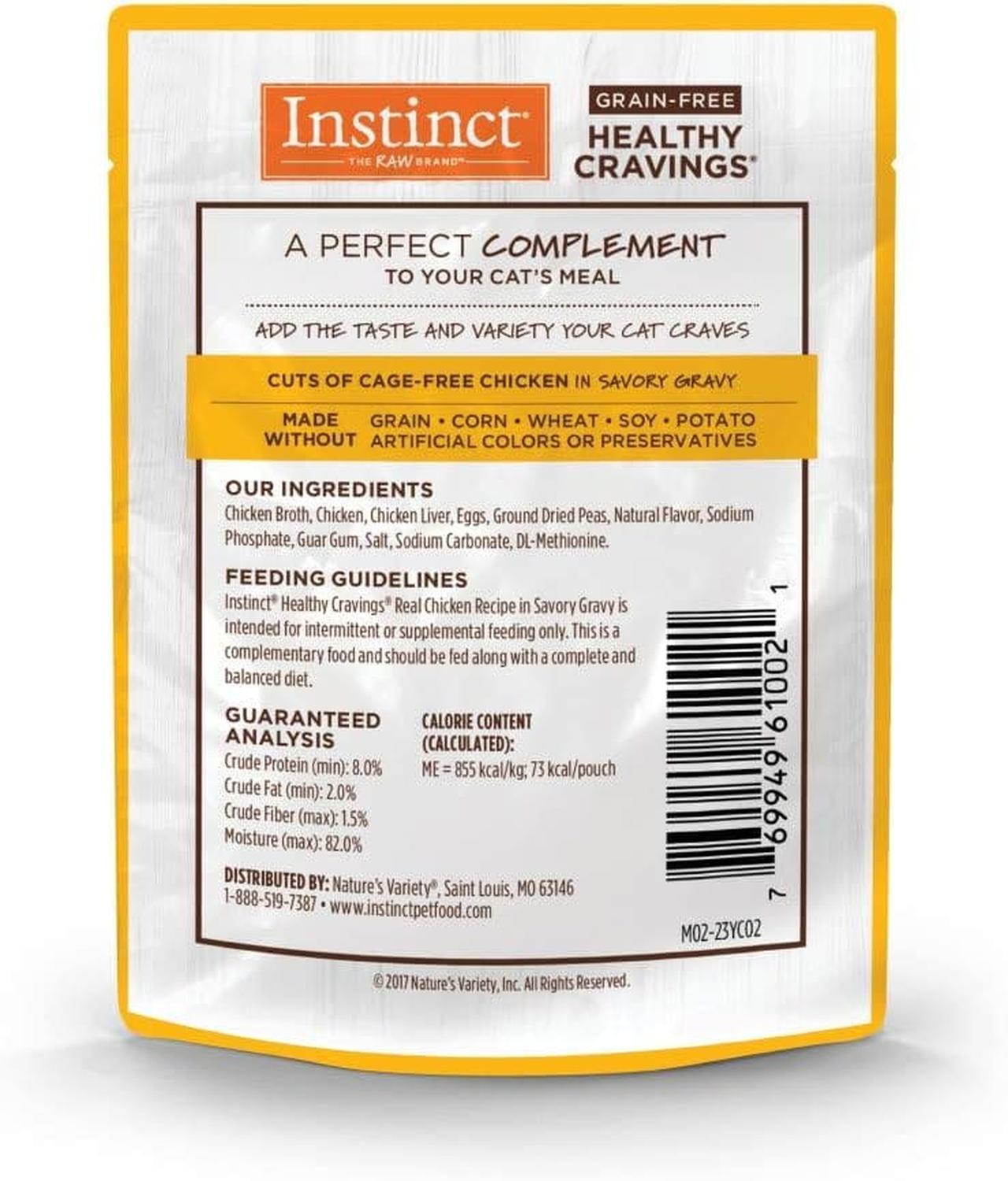 Instinct Alimento Húmedo Healthy Cravings pollo gato 24pzs | G.Valkyria - imagen 3