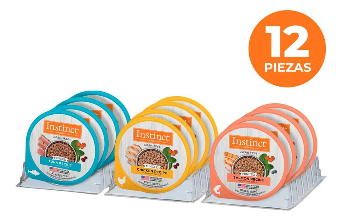 Instinct Alimento Húmedo Minced Cup Mix de recetas gato 12pzs | G.Valkyria - imagen 1