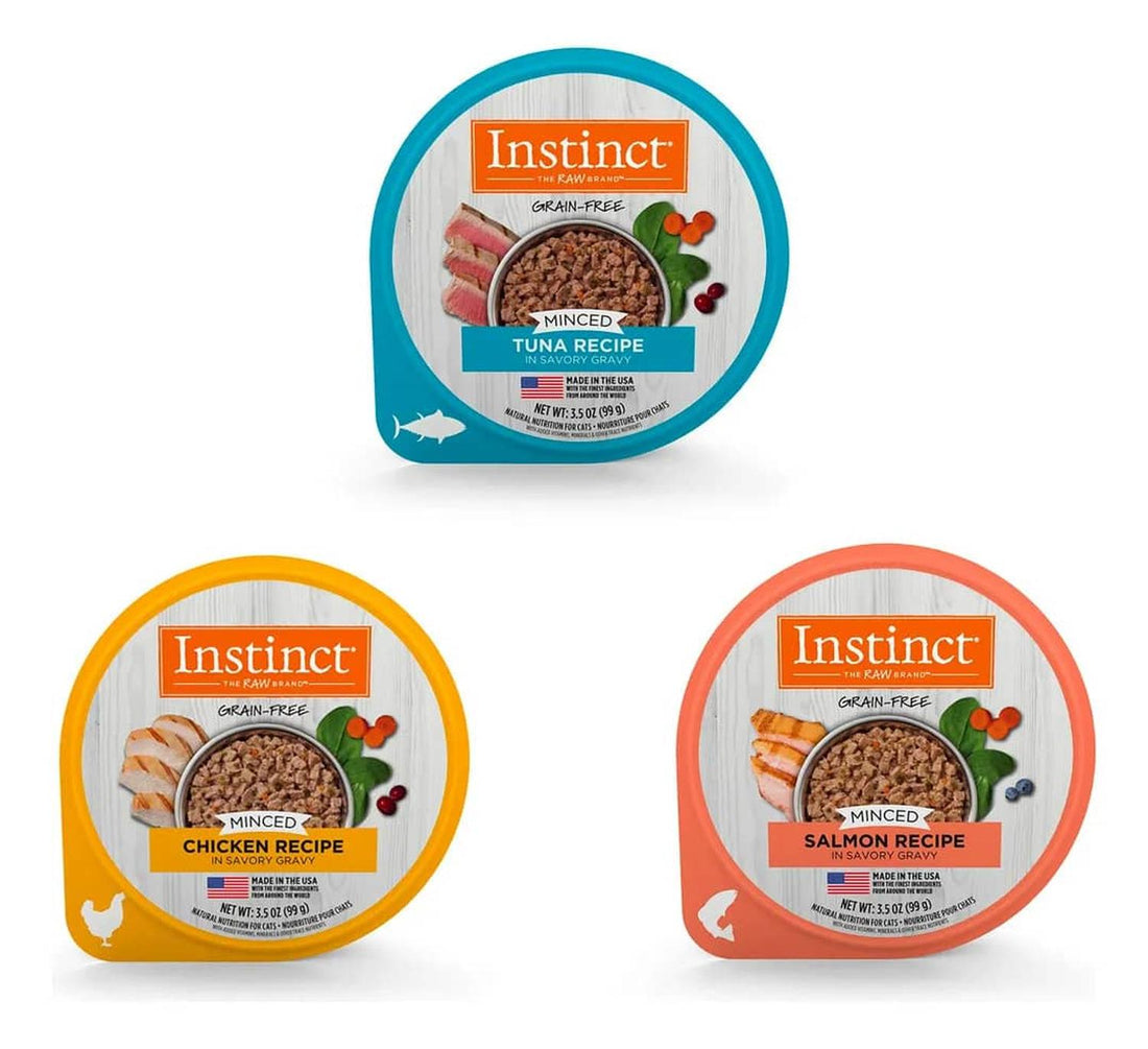 Instinct Alimento Húmedo Minced Cup Mix de recetas gato 12pzs | G.Valkyria - imagen 1