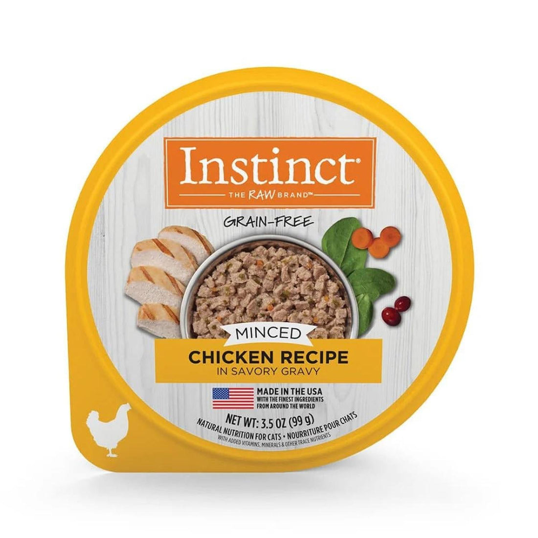 Instinct Alimento Húmedo Minced Cup Pollo Picado gato 24pzs | G.Valkyria - imagen 1