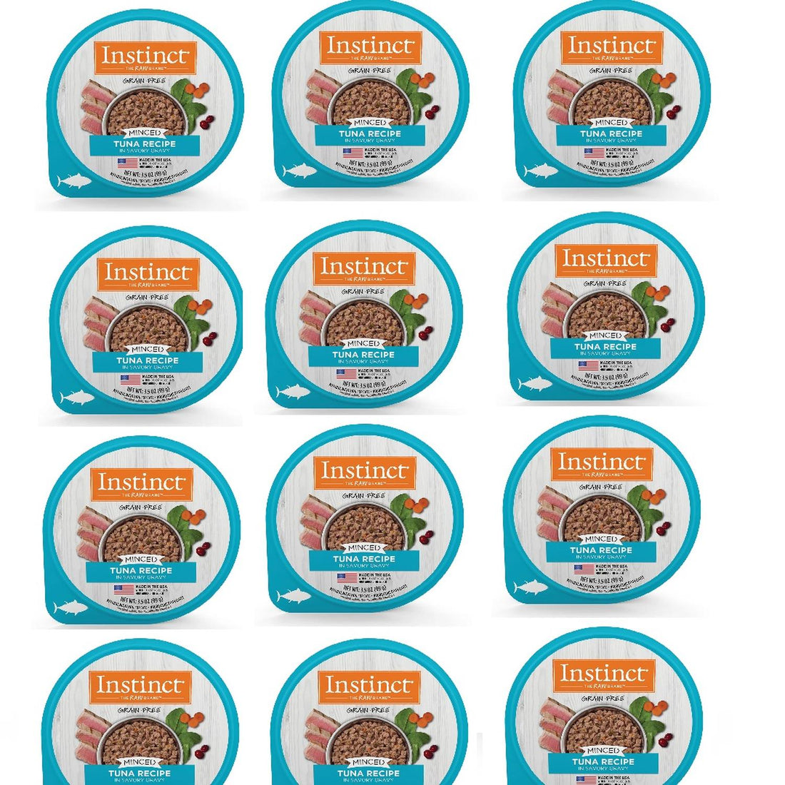 Alimento Instinct Original Minced Cups Para Gato Atún 12 pza | G.Valkyria - imagen 1