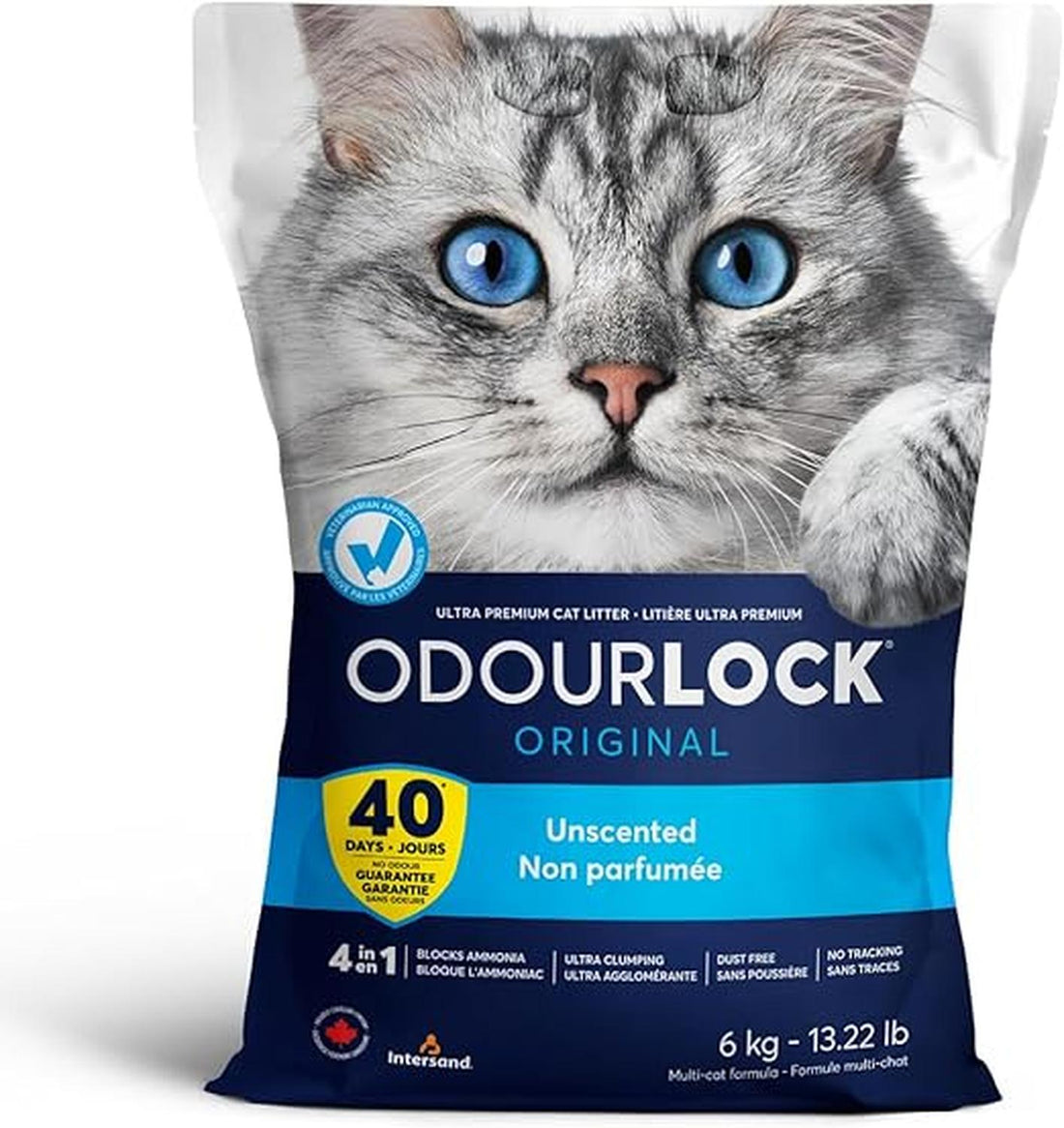 Intersand Arena gato aglutinante arcilla Odor Lock 6kg | G.Valkyria - imagen 1