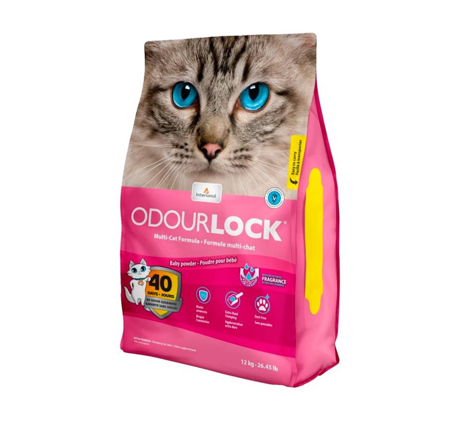 Intersand Arena gato aglutinante talco Odor Lock 11.35kg | G.Valkyria - imagen 2
