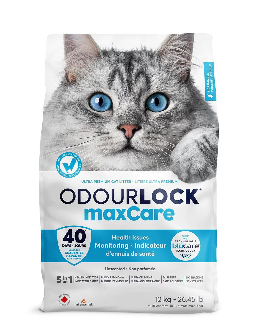 Intersand Arena gato Odor Lock indicador de salud 11.35kg | G.Valkyria - imagen 1