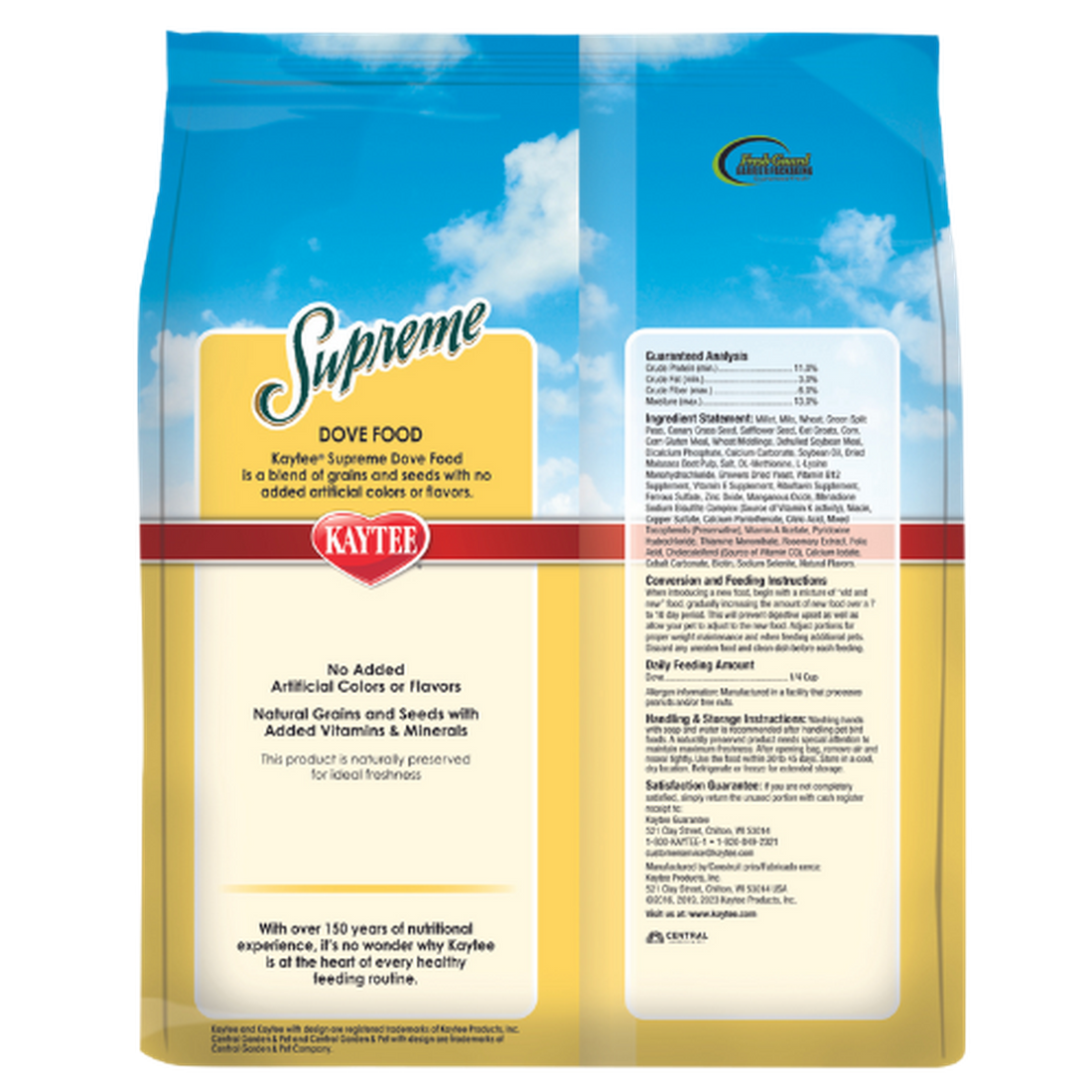 Kaytee Alimento aves Supreme para paloma 2.26kg | G.Valkyria - imagen 1