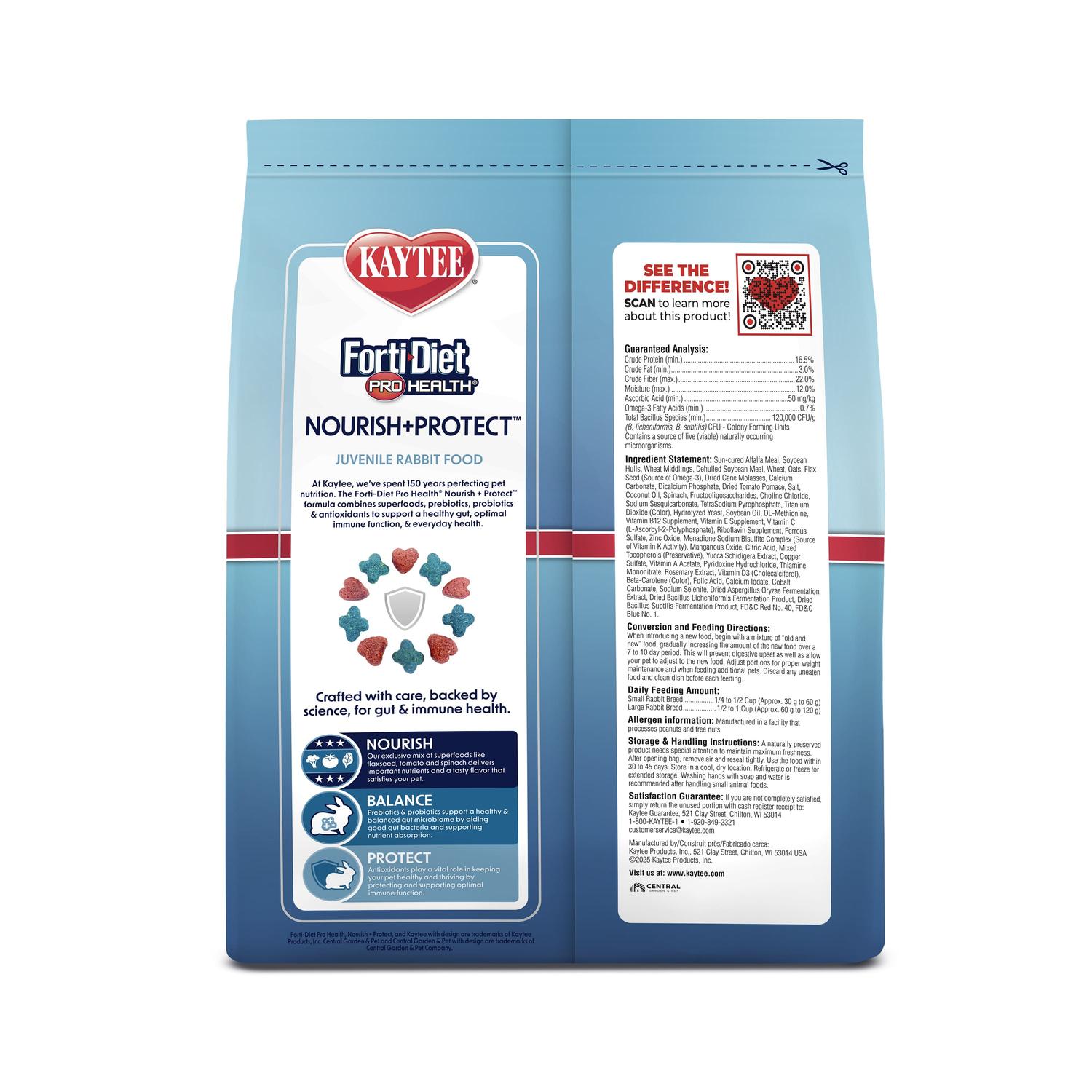 Kaytee alimento conejo juvenil Forti-Diet Pro Health 1.36kg | G.Valkyria - imagen 4