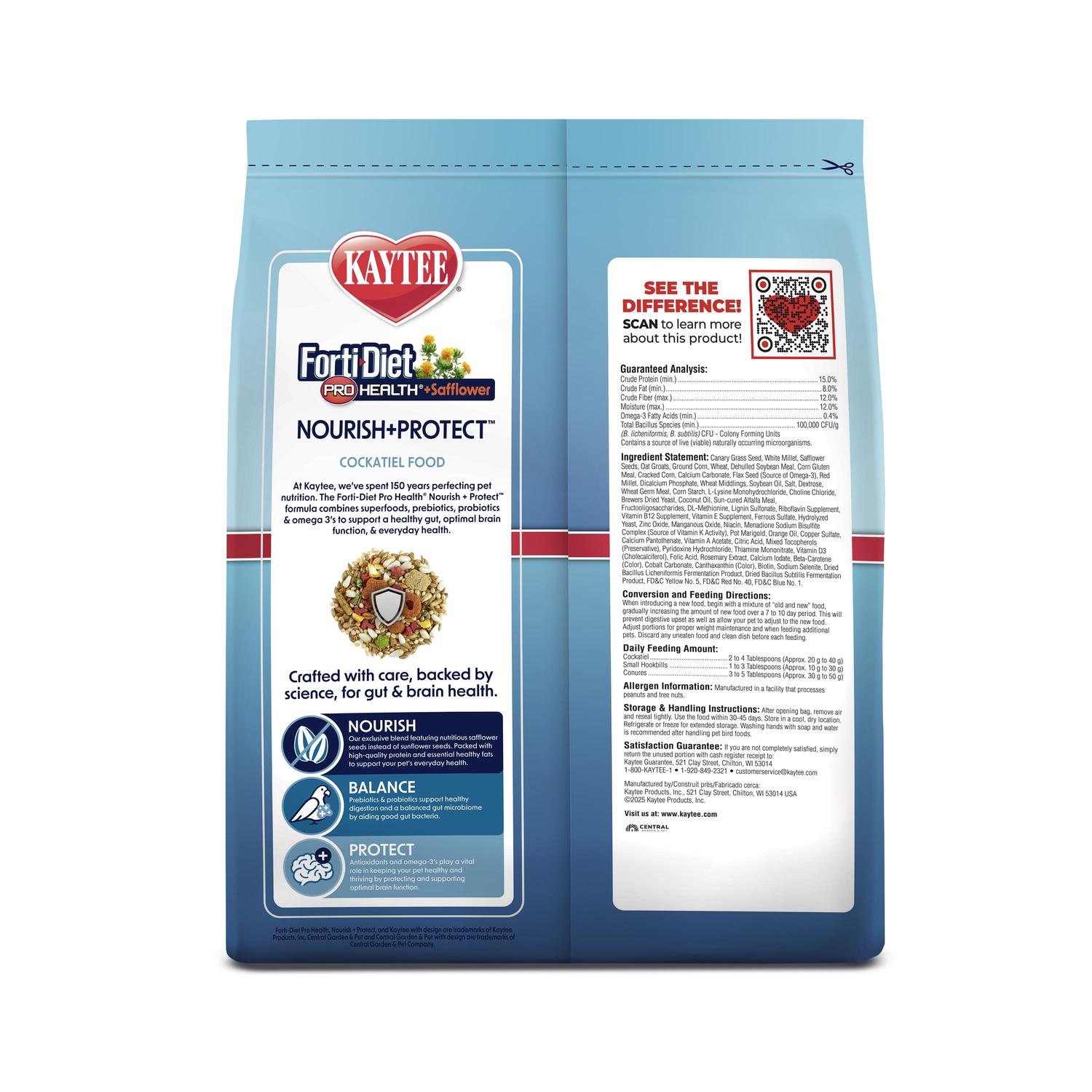 Alimento Kaytee Forti-Diet ProHealth Nourish+Protect Ninfa 1.8kg | G.Valkyria - imagen 2