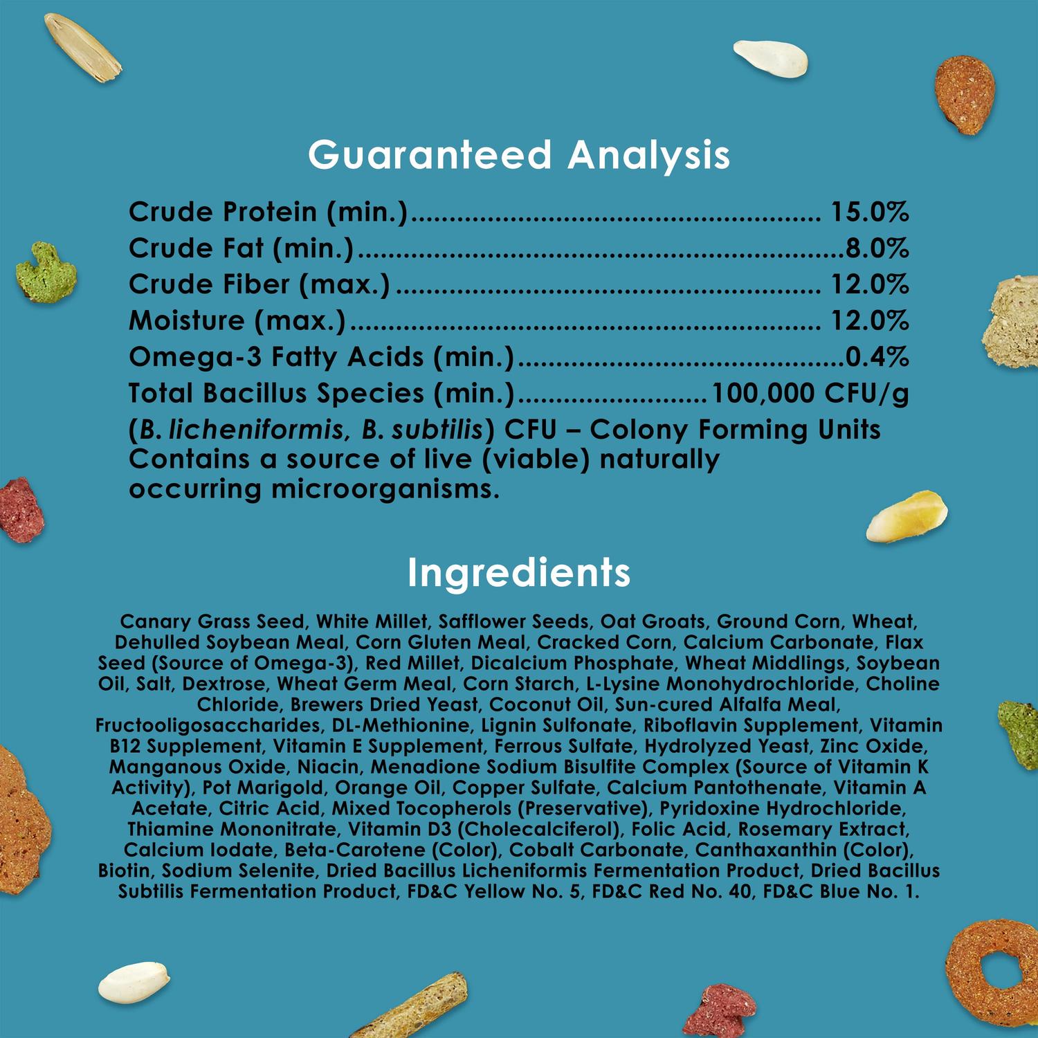 Alimento Kaytee Forti-Diet ProHealth Nourish+Protect Ninfa 1.8kg | G.Valkyria - imagen 5