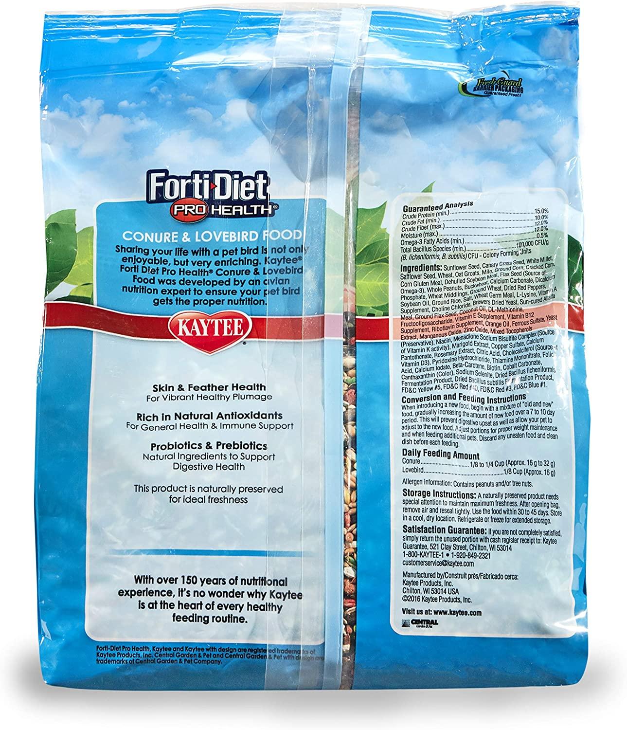 Alimento Kaytee FortiDiet ProHealth Conuro Agapornie 1.8kg | G.Valkyria - imagen 4