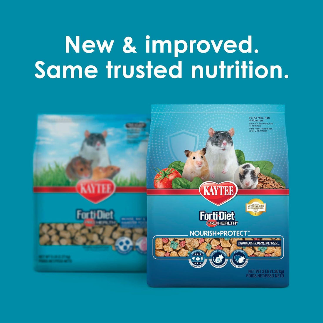 Alimento Kaytee FortiDiet ProHealth Rata Ratón Cubos 1.36kg | G.Valkyria - imagen 1