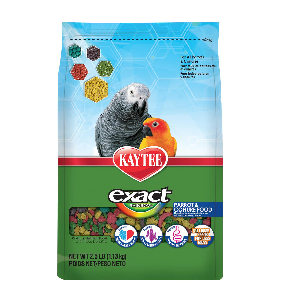 Alimento Premium Kaytee Exact Rainbow Perico manteni 1.13kg | G.Valkyria