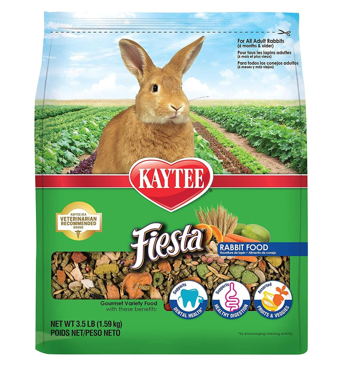 Alimento Premium Kaytee Fiesta Conejo 1.58 Kg | G.Valkyria - imagen 1