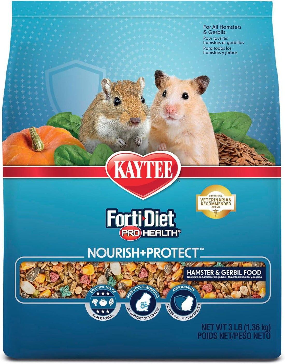 Alimento Premium Kaytee FortiDiet ProHealth Hamster/Jerbo 1.36kg | G.Valkyria - imagen 1