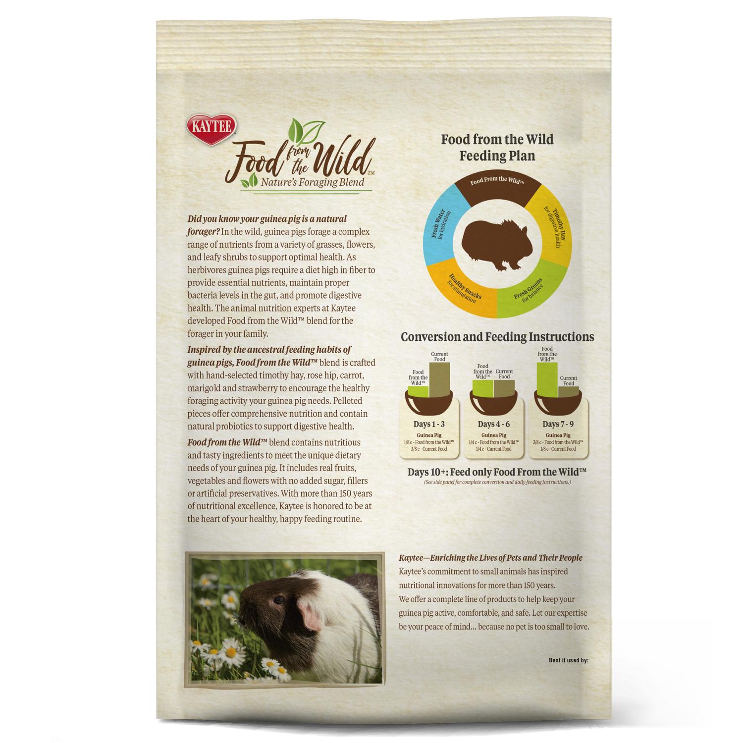 Alimento Premium Kaytee Natural Food from the Wild Cuyo 1.8kg | G.Valkyria - imagen 3