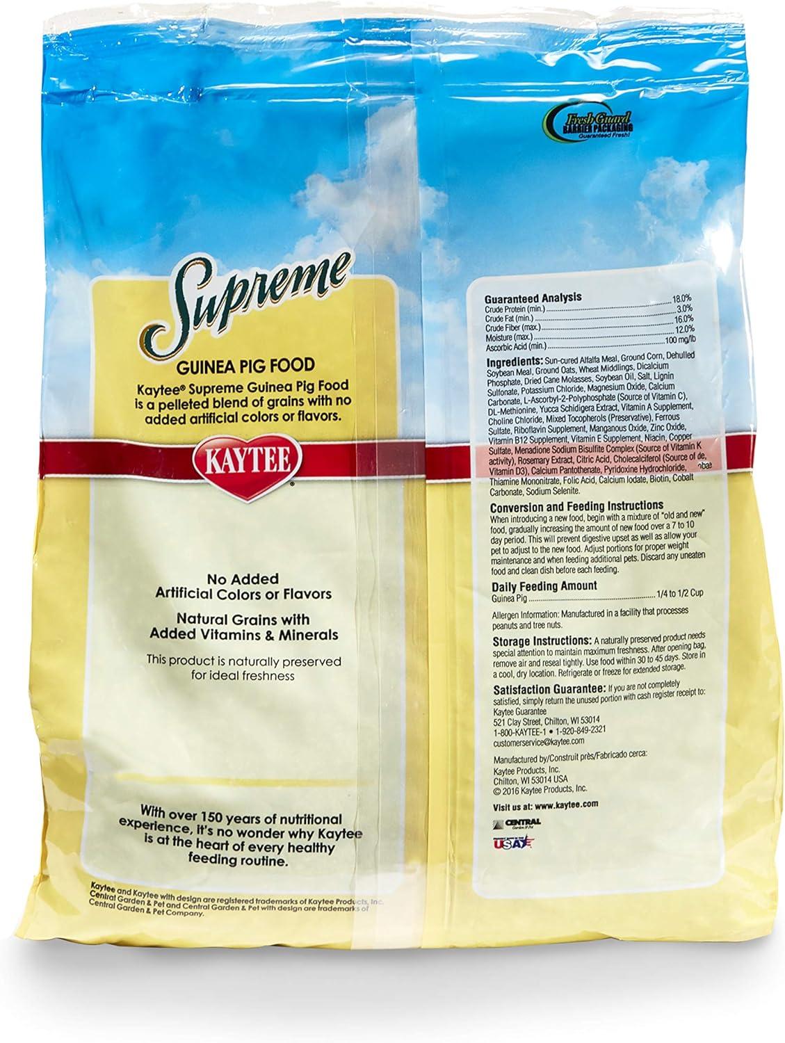 Alimento Premium Kaytee Supreme Cuyo Diet Pellets 2.26 kg | G.Valkyria - imagen 3