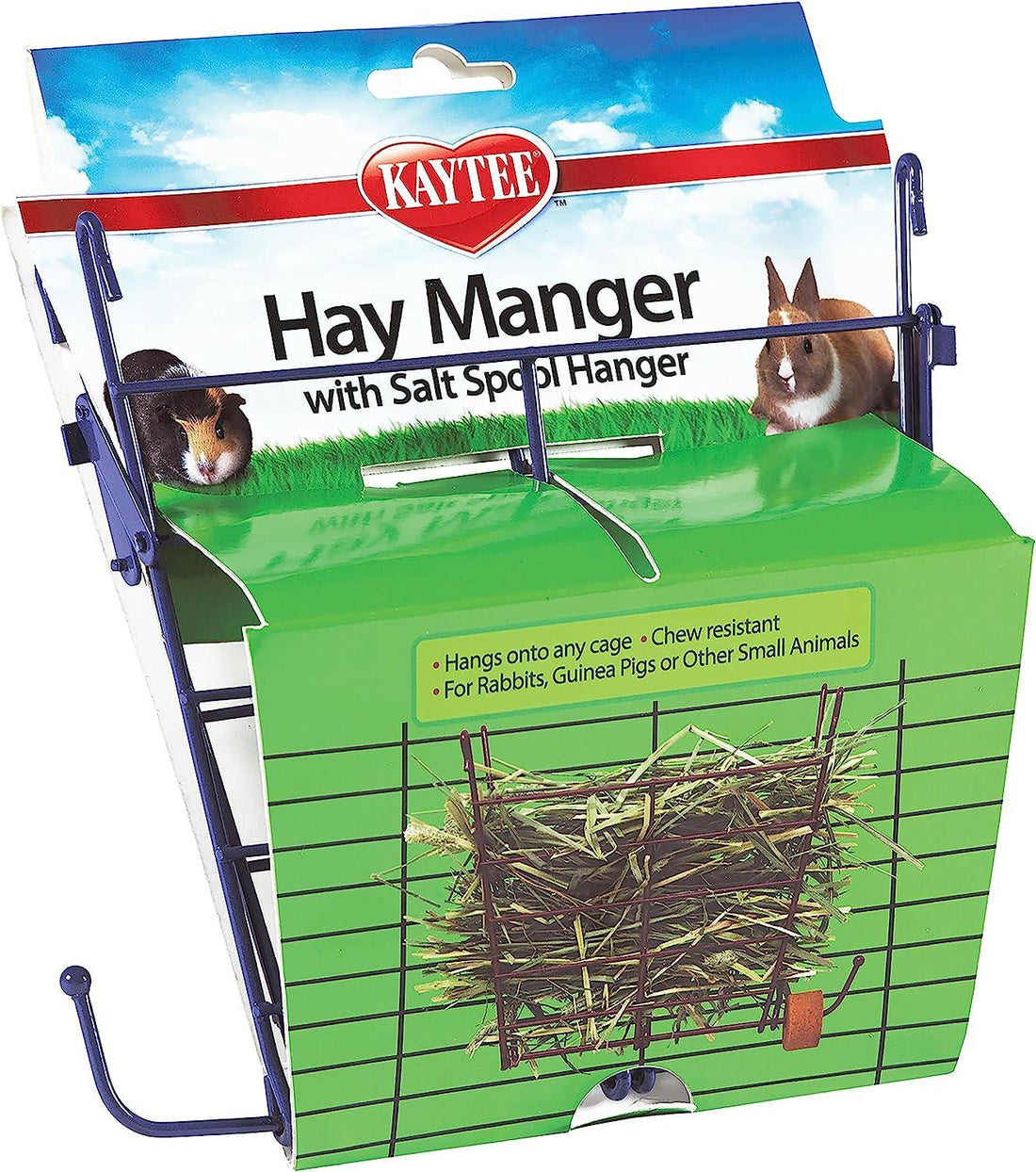 Kaytee Comedero colgador de heno Conejo Cierre a presión sal | G.Valkyria - imagen 1