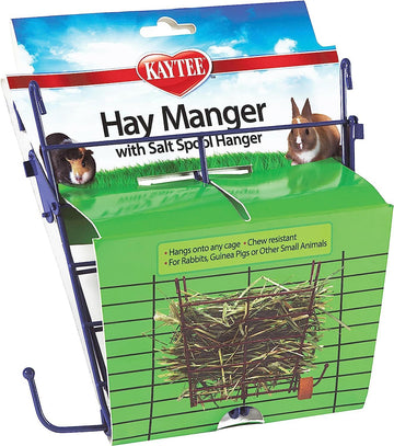 Kaytee Comedero colgador de heno Conejo Cierre a presión sal | G.Valkyria - imagen 1