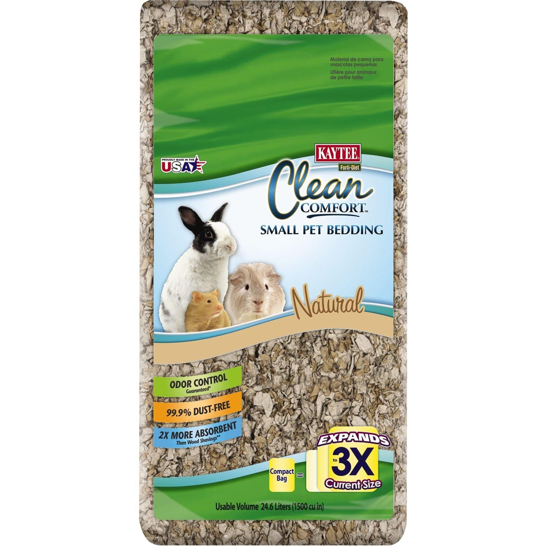 Kaytee FortiDiet Clean Comfort sustrato natural conejo cuyo | G.Valkyria