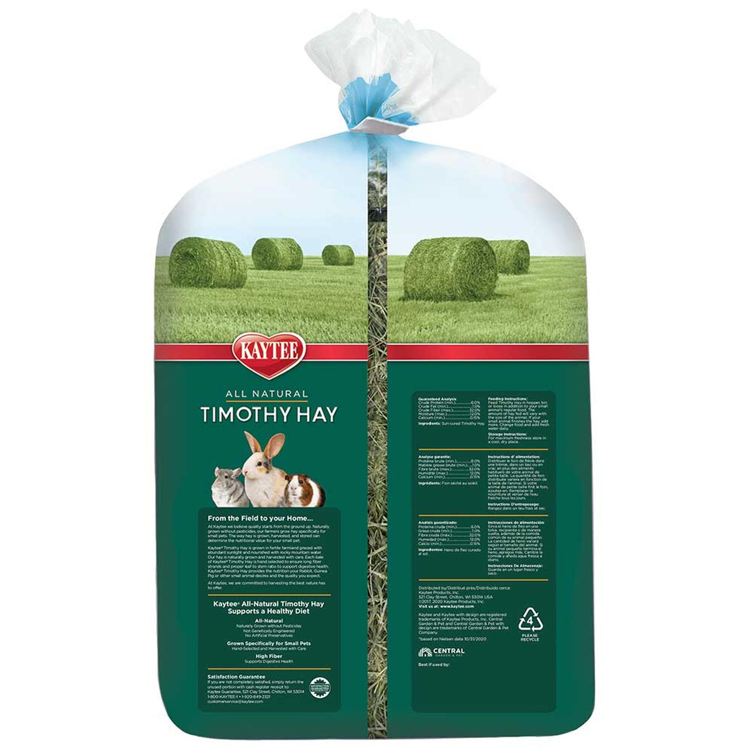 Kaytee Heno Timothy Hay natural cuyo, chinchilla conejo 1.36kg | G.Valkyria - imagen 2