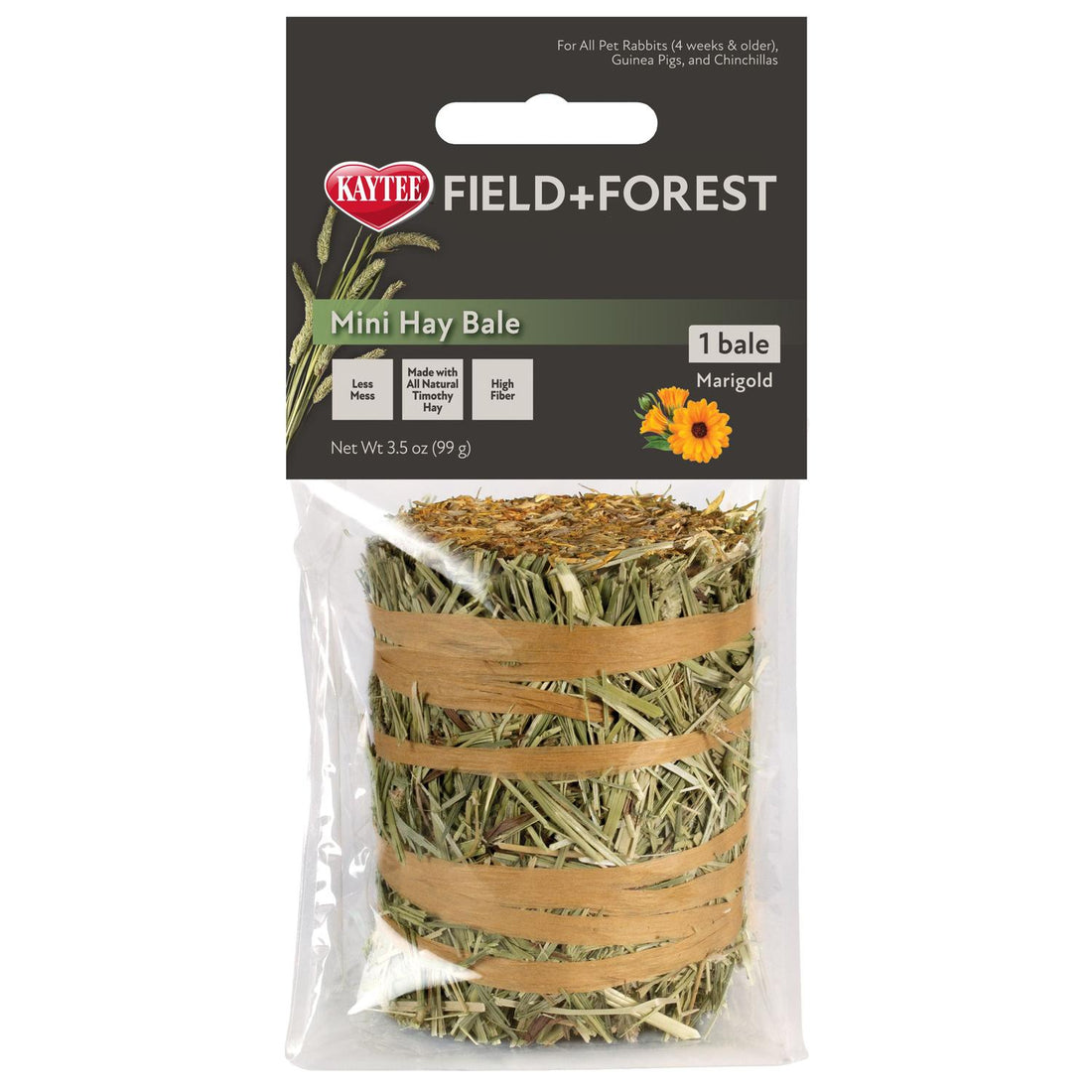 Mini Pacas Field&Forest heno Timothy Gold con caléndula de Kaytee | G.Valkyria - imagen 1