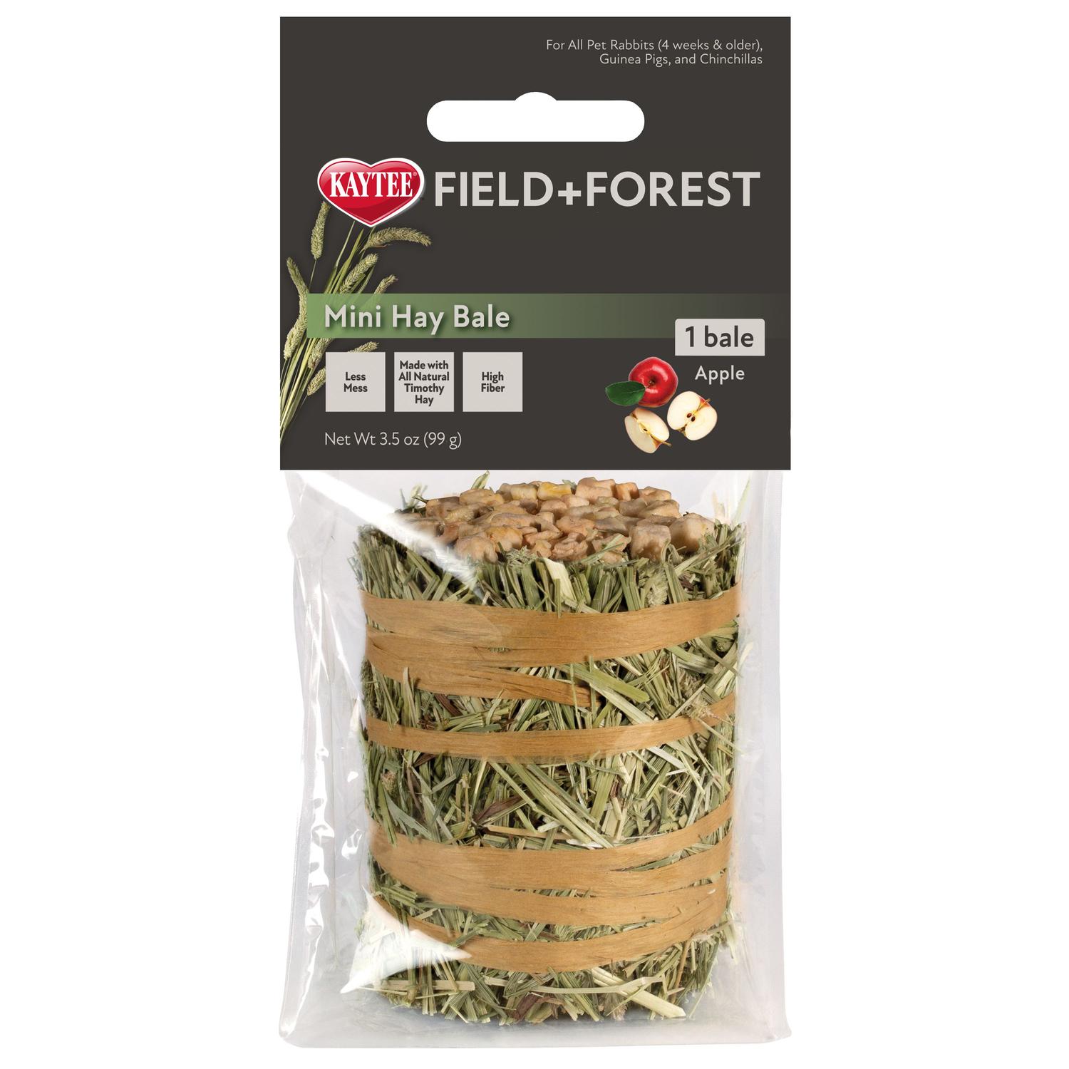 Mini Pacas Field&Forest heno Timothy Gold con manzana de Kaytee | G.Valkyria - imagen 2