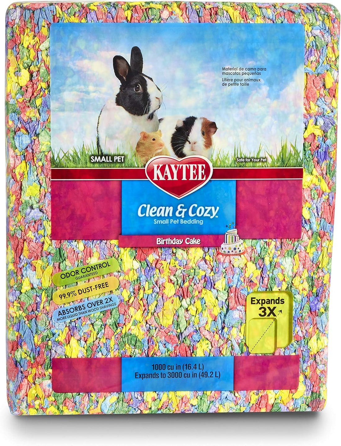 Kaytee Sustrato cama cuyo, conejo Clean & Cozy Birthday Cake 55.7L | G.Valkyria - imagen 1