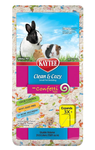 Kaytee Sustrato cama cuyo, conejo Clean & Cozy Confetti 24.6L | G.Valkyria - imagen 1