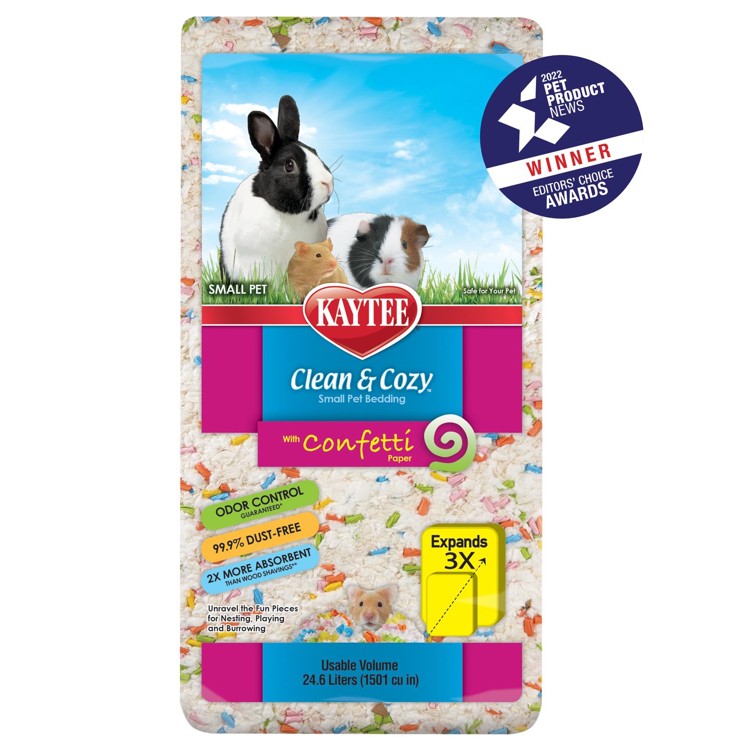 Kaytee Sustrato cama cuyo, conejo Clean & Cozy Confetti 24.6L | G.Valkyria - imagen 2