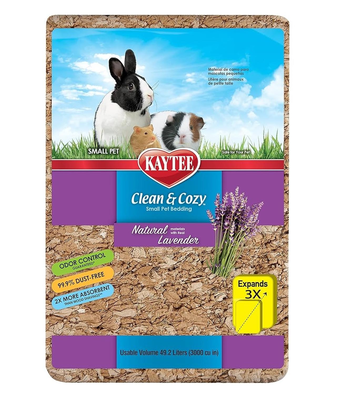 Kaytee Sustrato cama cuyo, conejo Clean & Cozy Lavanda 49.2 L | G.Valkyria - imagen 1