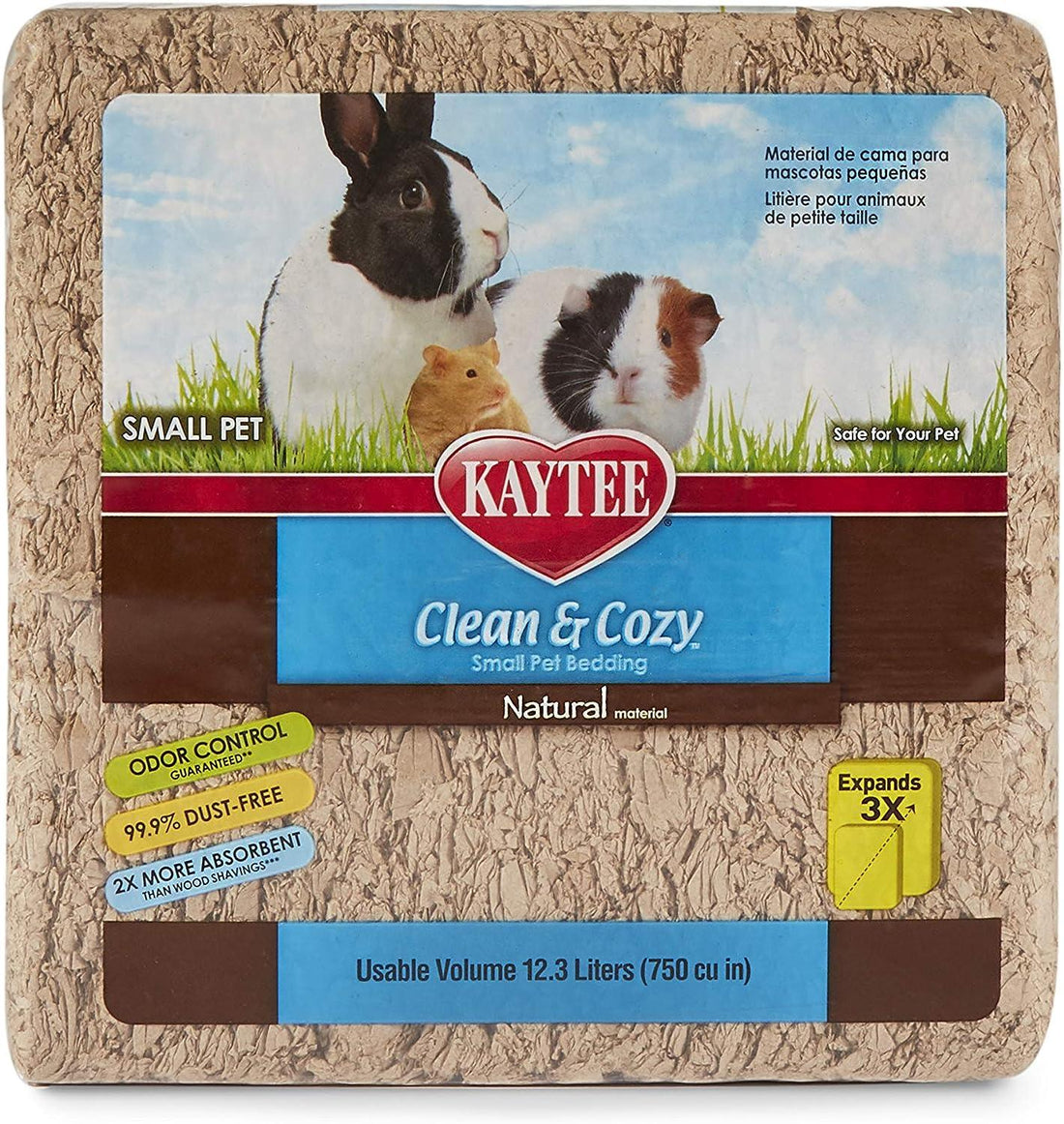 Kaytee Sustrato cama cuyo, conejo Clean & Cozy Natural 13.9L | G.Valkyria - imagen 1