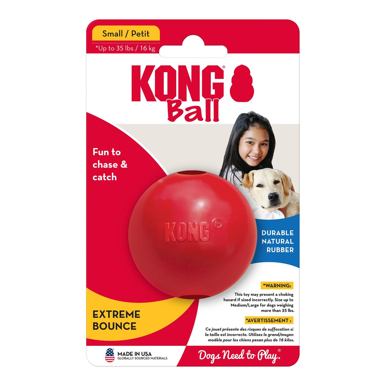 Kong Juguete para perro Pelota Clásica con Agujero Chica | G.Valkyria - imagen 3