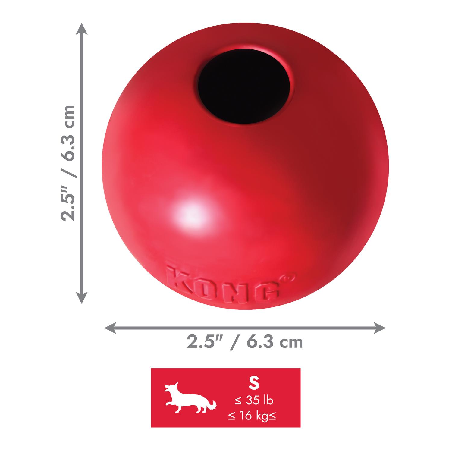 Kong Juguete para perro Pelota Clásica con Agujero Chica | G.Valkyria - imagen 4