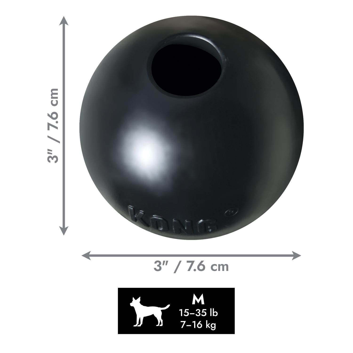 Kong Juguete para perro Pelota Extreme con Agujero MedGrande | G.Valkyria - imagen 2